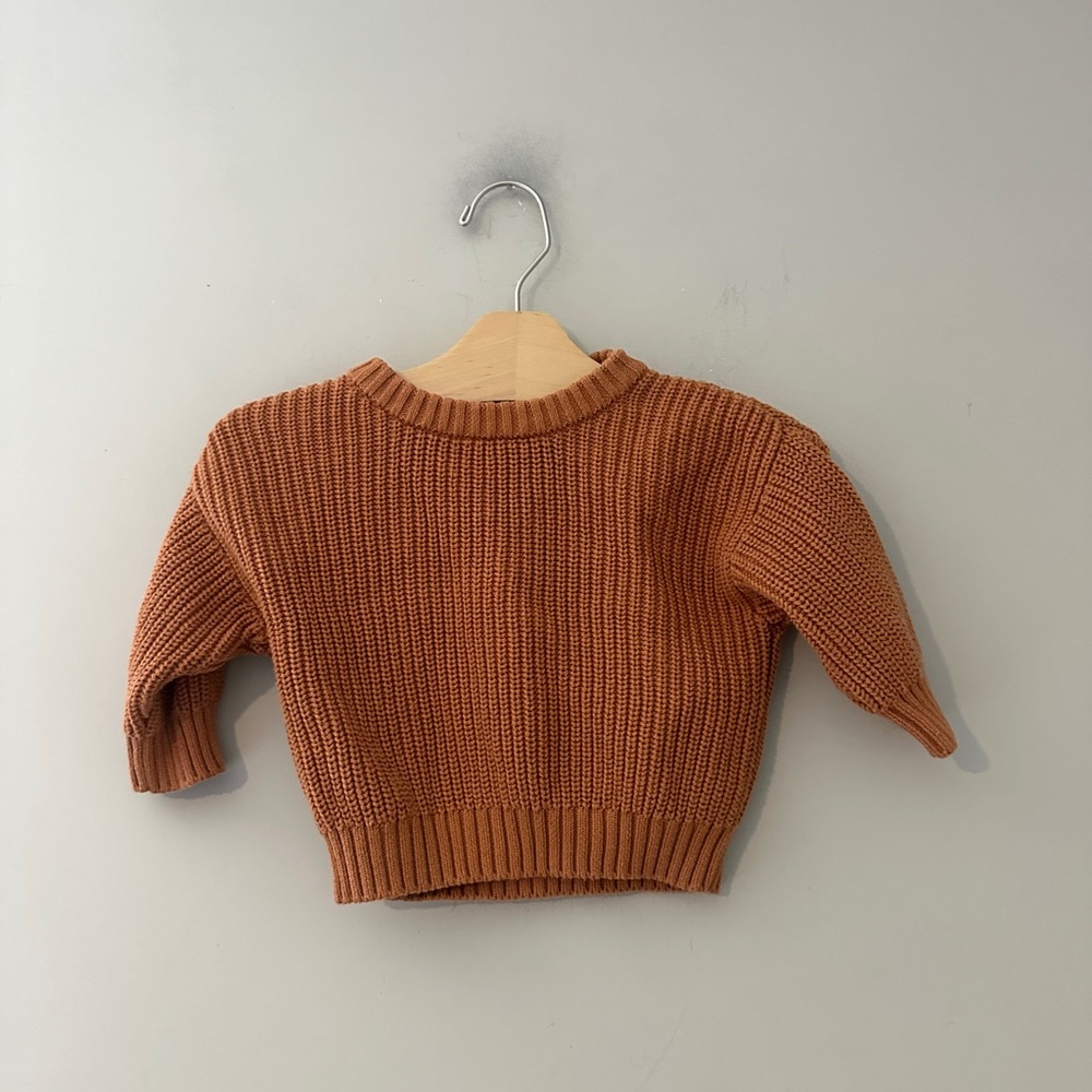 $22 ADD ON forever french baby knit‎ sweater 6-12M Zara Quincy Mae Mini Boden